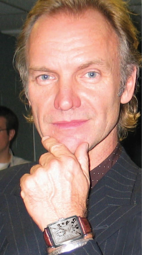 Sting Sporting His Gevril Watch